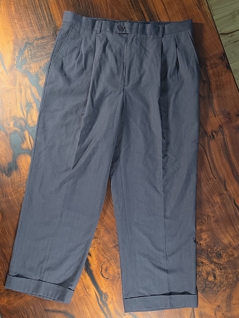 Men's Pleated Dress Pants - Slate Gray🔥 ECLECTIC GRANDPA🔥Y2K